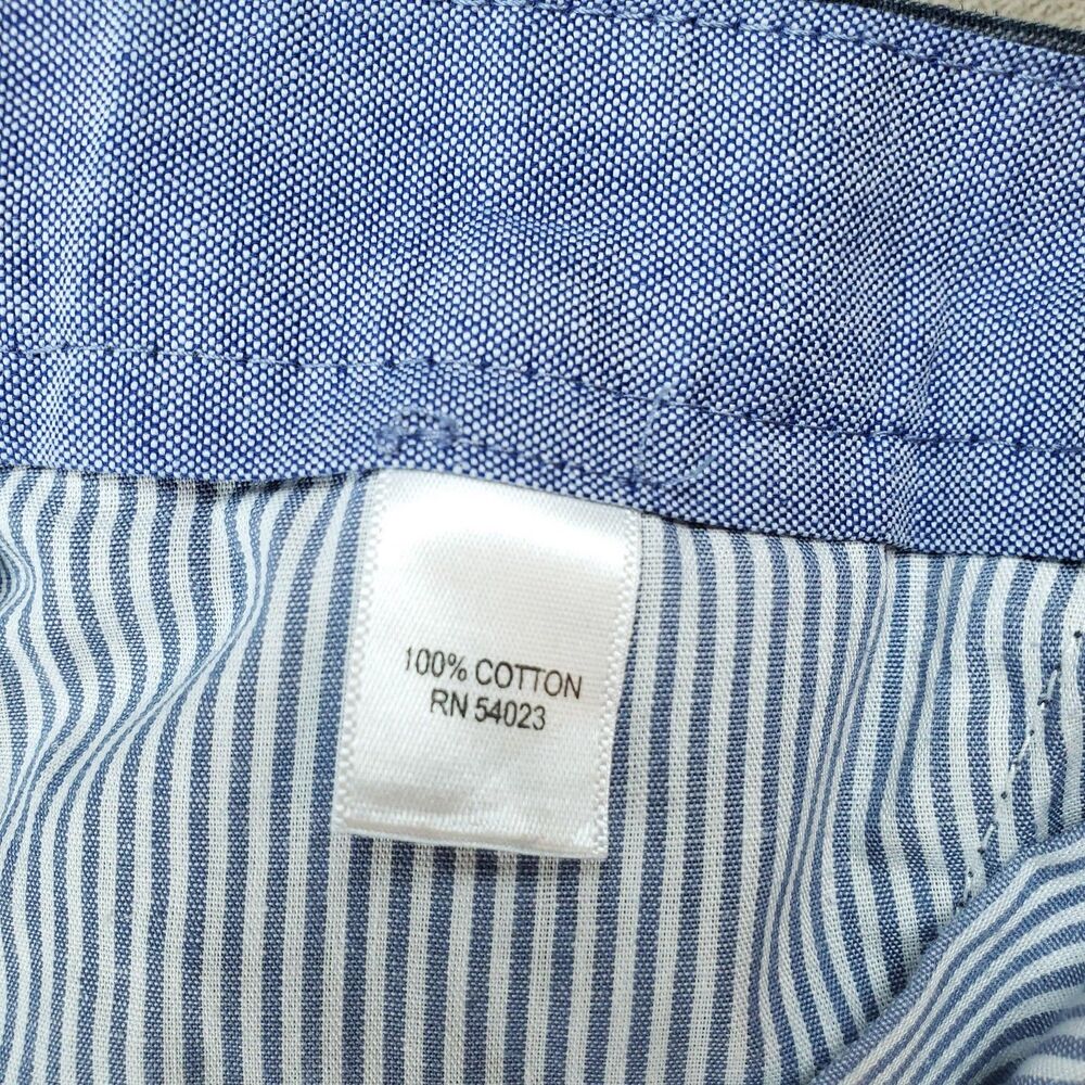 Banana Republic Kentfield Pants Mens 32x32 Blue Gray 100% Cotton Chino - Picture 3 of 13